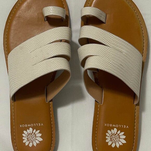 Yellowbox Women’s White Strappy Sandals - Picture 1 of 4